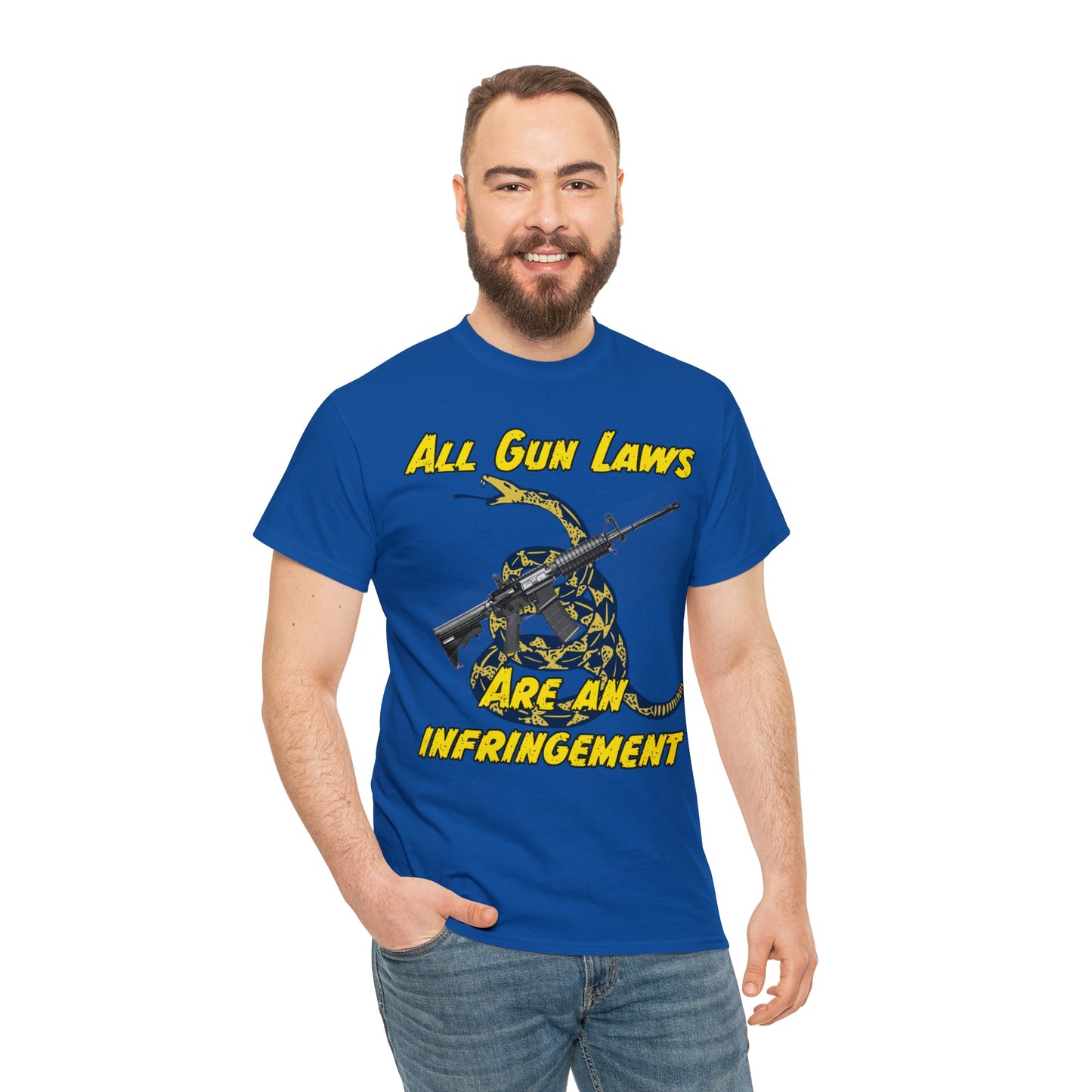 All Gun Laws Are Infringements AR15 Gadsden T-Shirt