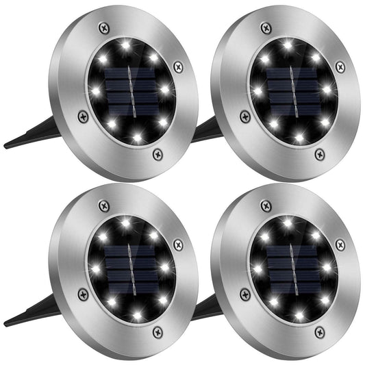 4-Pieces: Solar Powered Ground Light