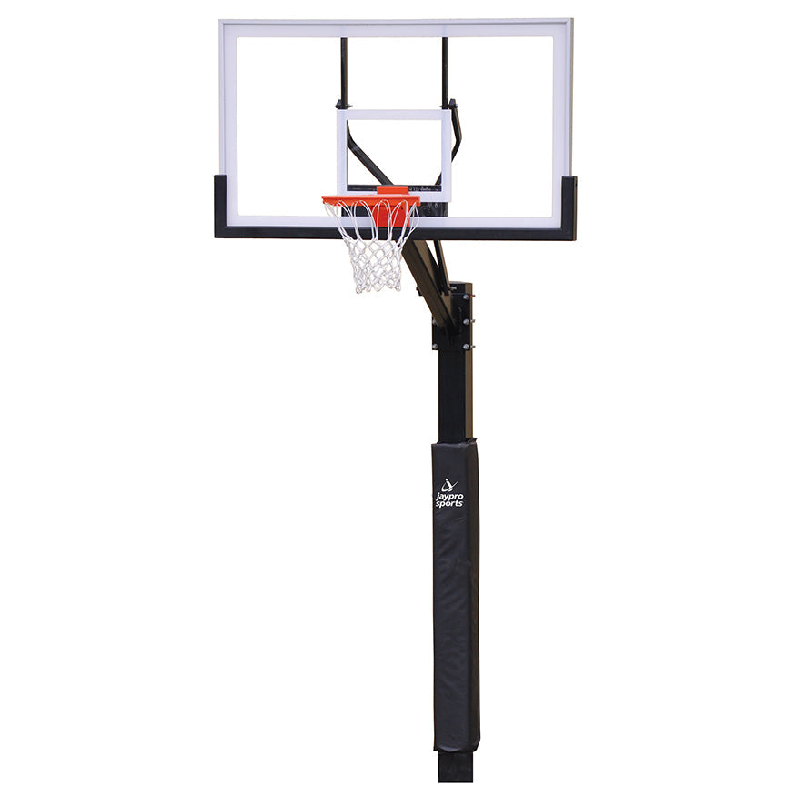 Jaypro Church Yard Basketball System - 48 in. Acrylic Backboard, Flex Goal & Padding