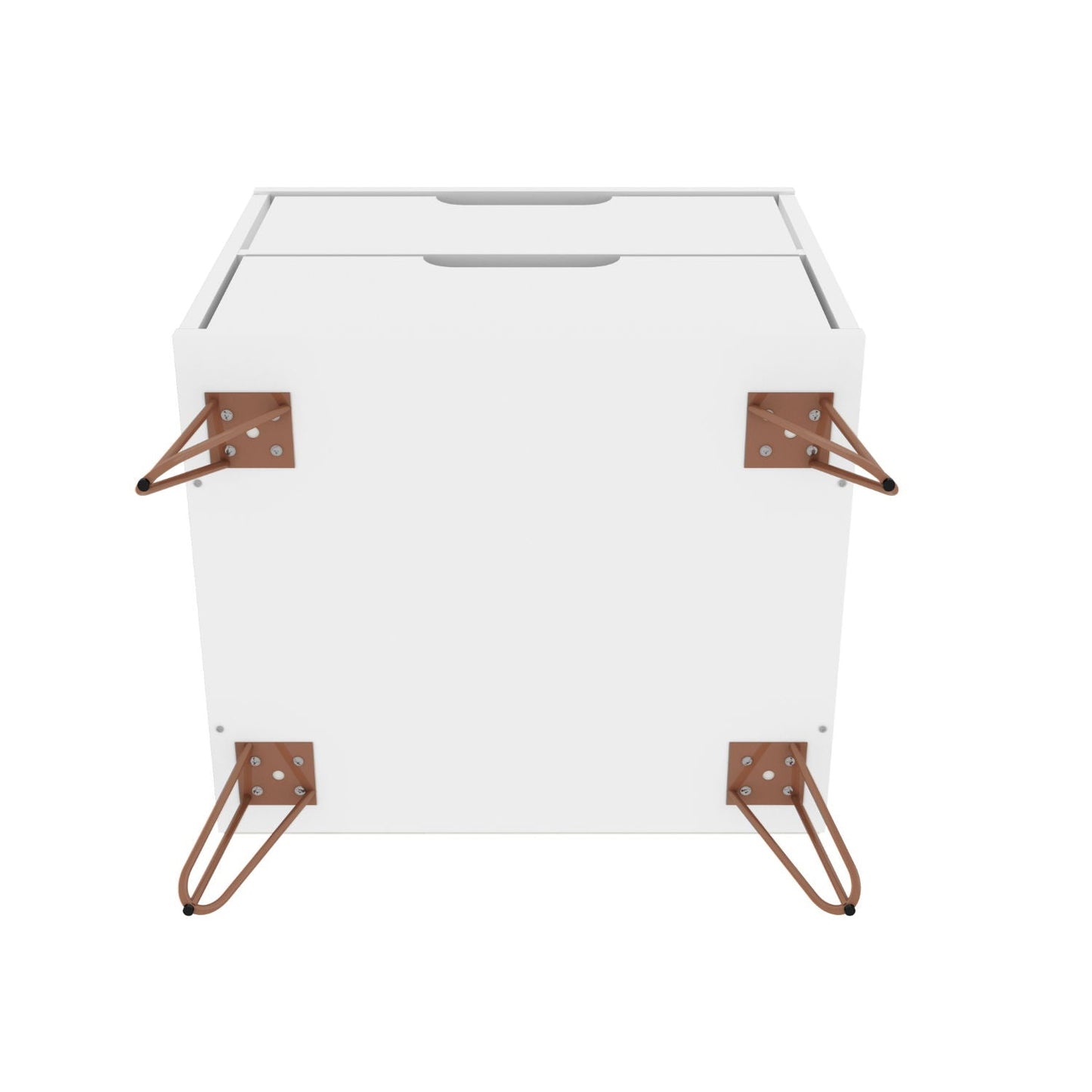 Rockefeller - Nightstand With 2 Drawers - White