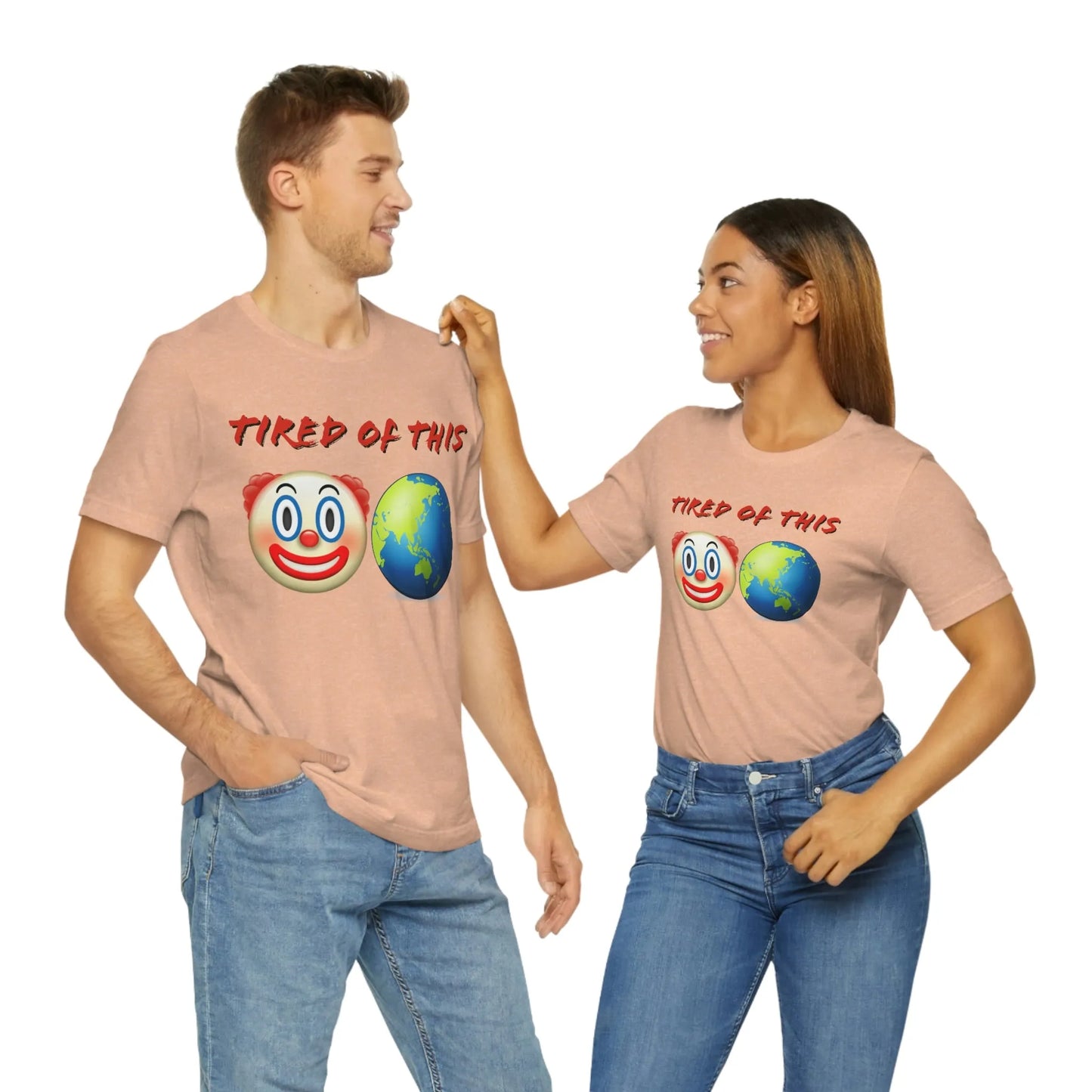 Tired Of This Clown World Emoji T-Shirt