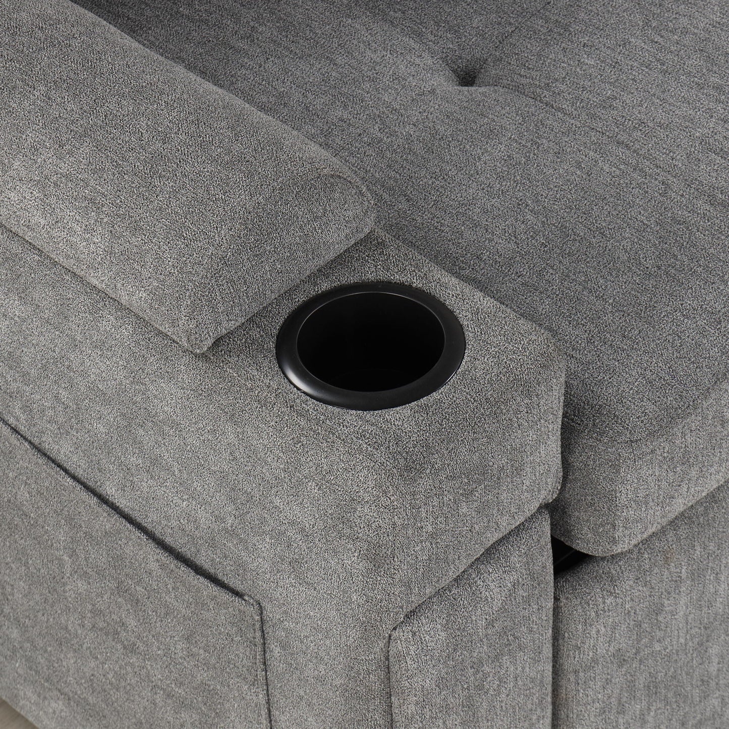 Convertible L Shaped Sofa Couch With Storage, Cup Holders, USB Ports