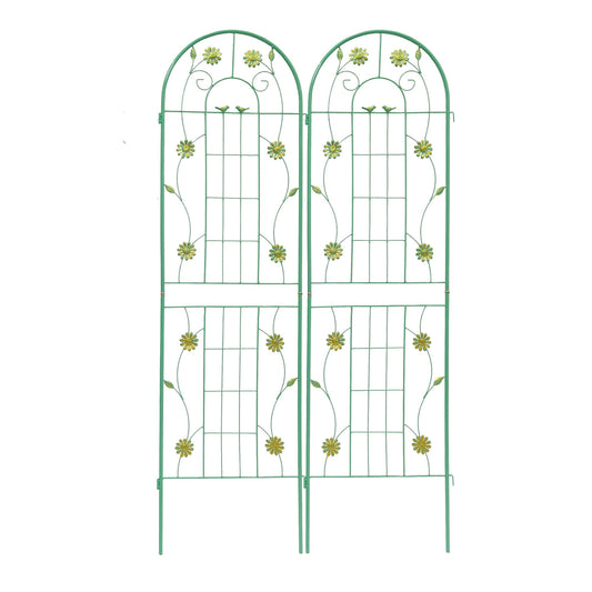 4 Pack Metal Garden Trellis 71" x 19.7" Rustproof Support