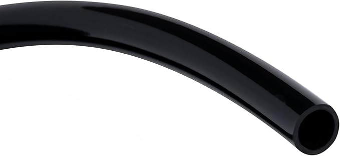 Black Vinyl Tubing 5/8” ID × 4/5” OD - 50 Feet PVC Flexible Plastic Tube Hybrid Hose, Transfer Water Air Oil for Pond Fountain Garden, Non-toxic and BPA free