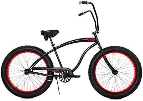 Micargi Slugo A Male 26" Beach Cruiser Bike with 1-Speed Disc Brakes and FAT Tires