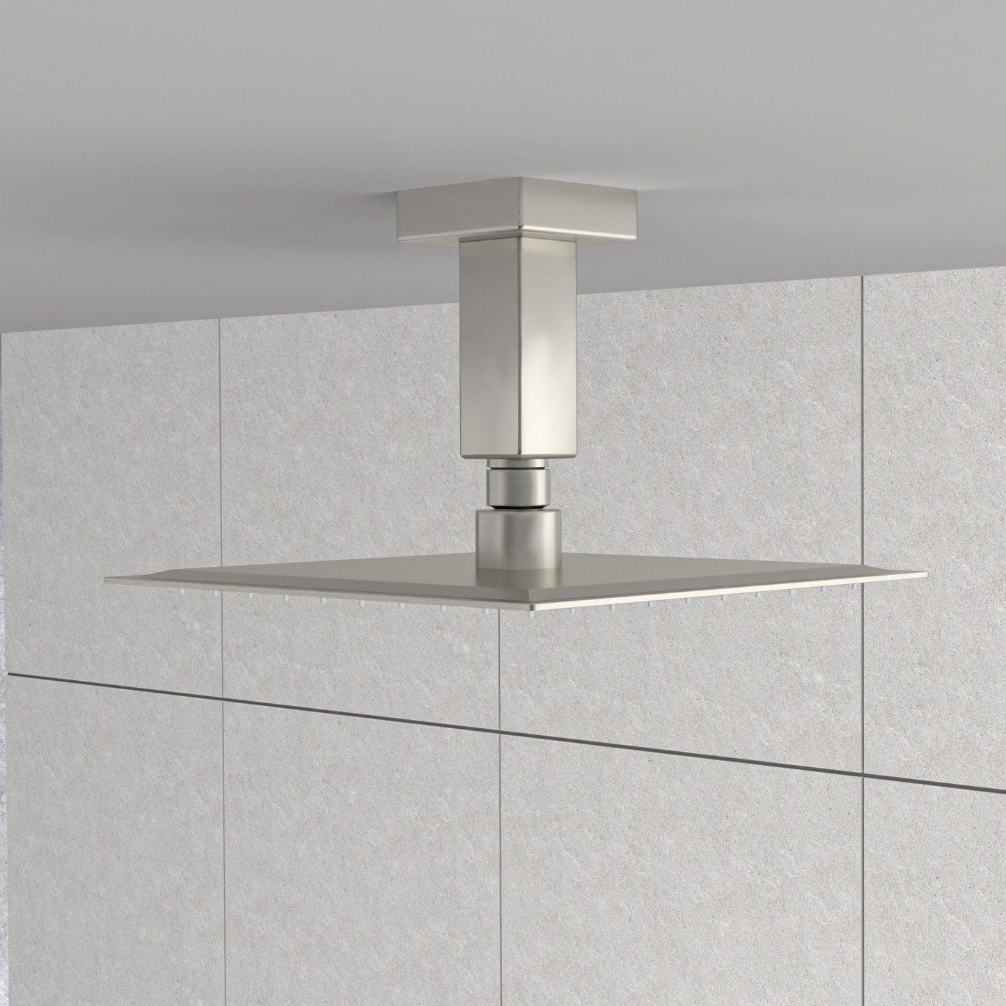 Ceiling Mounted Shower Arm With Flange Stainless Steel