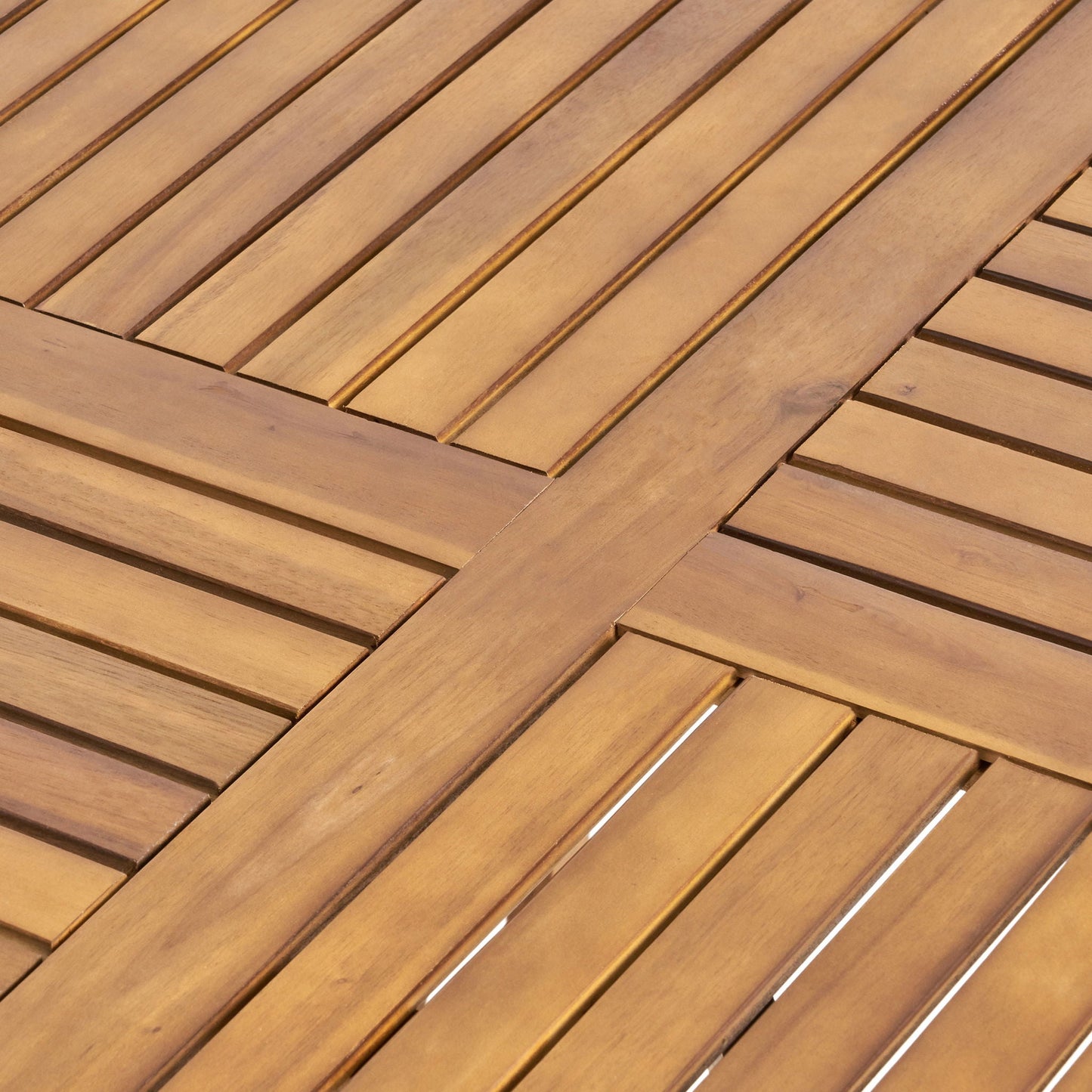 Hermosa Outdoor Acacia Wood Circular Dining Table
