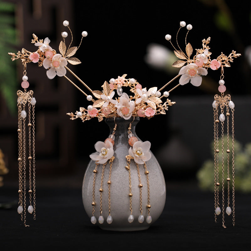 Ancient Hanfu headdress flow super step hairpin