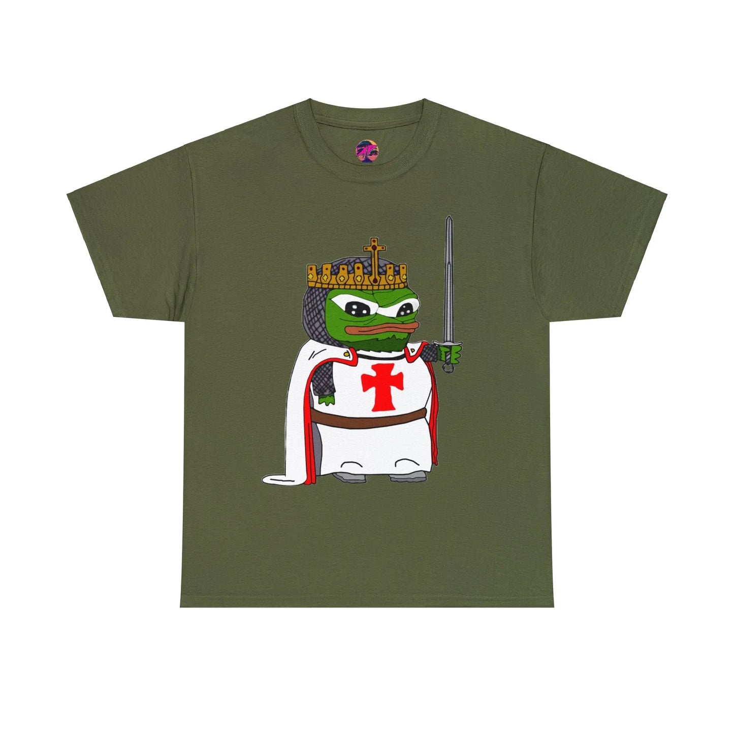 Pepe the Frog Crusader Knight T-Shirt - Deus Vult Meme - 4LibertyShop.com