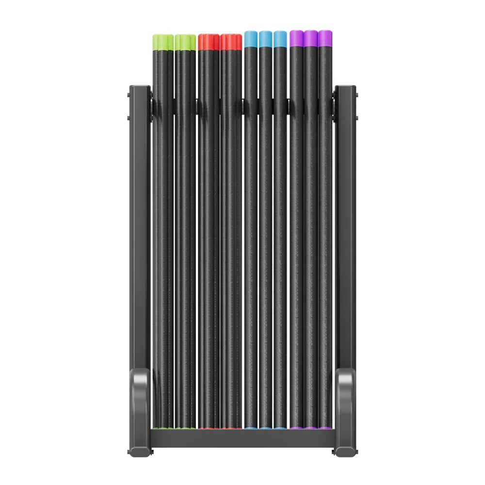 Power Systems 16 VersaBar Prime Aerobic Bars with Vertical Storage Rack
