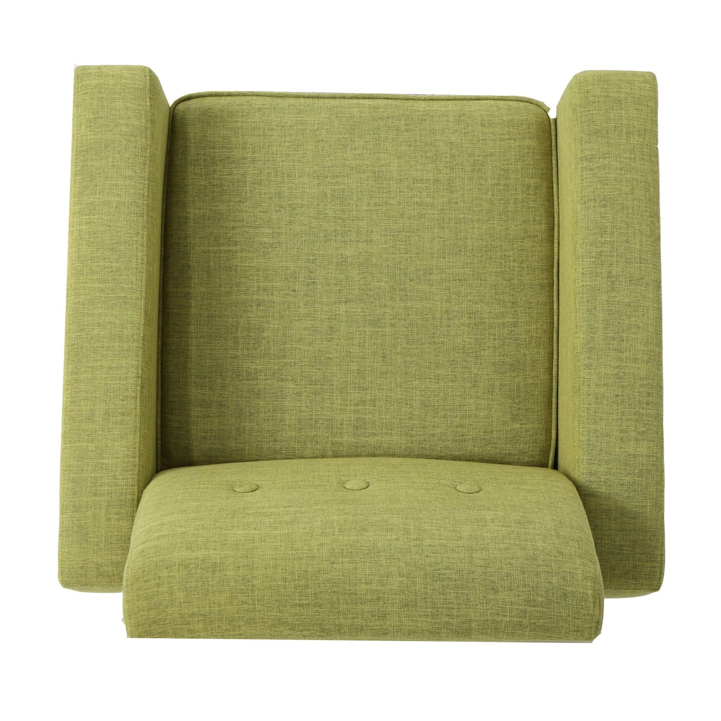Nebulize Upholstered Fabric Club Chair With Button Tufted And Square Off Arm And Back