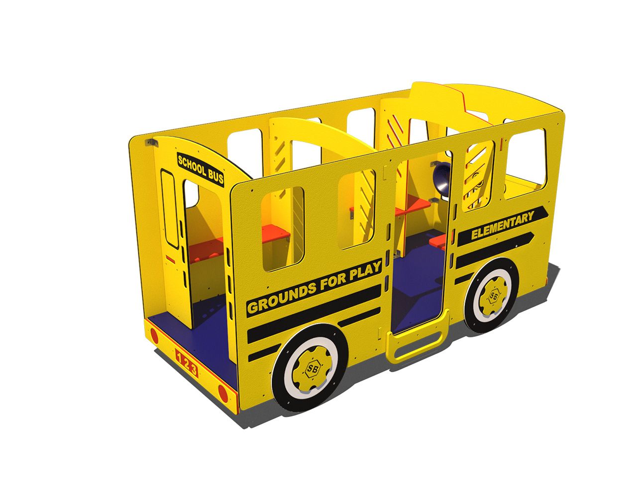 Grounds For Play School Bus Playground Rocker (46515) for Children Ages 2-12