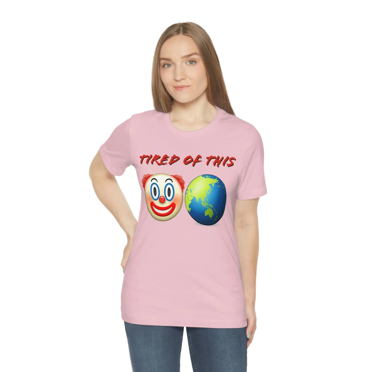 Tired Of This Clown World Emoji T-Shirt