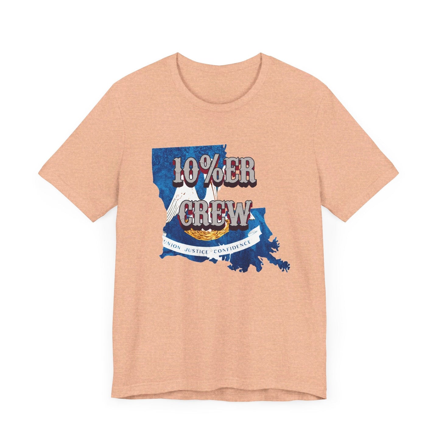 Walton & Johnson: 10%er Crew Louisiana Tee - 4LibertyShop.com