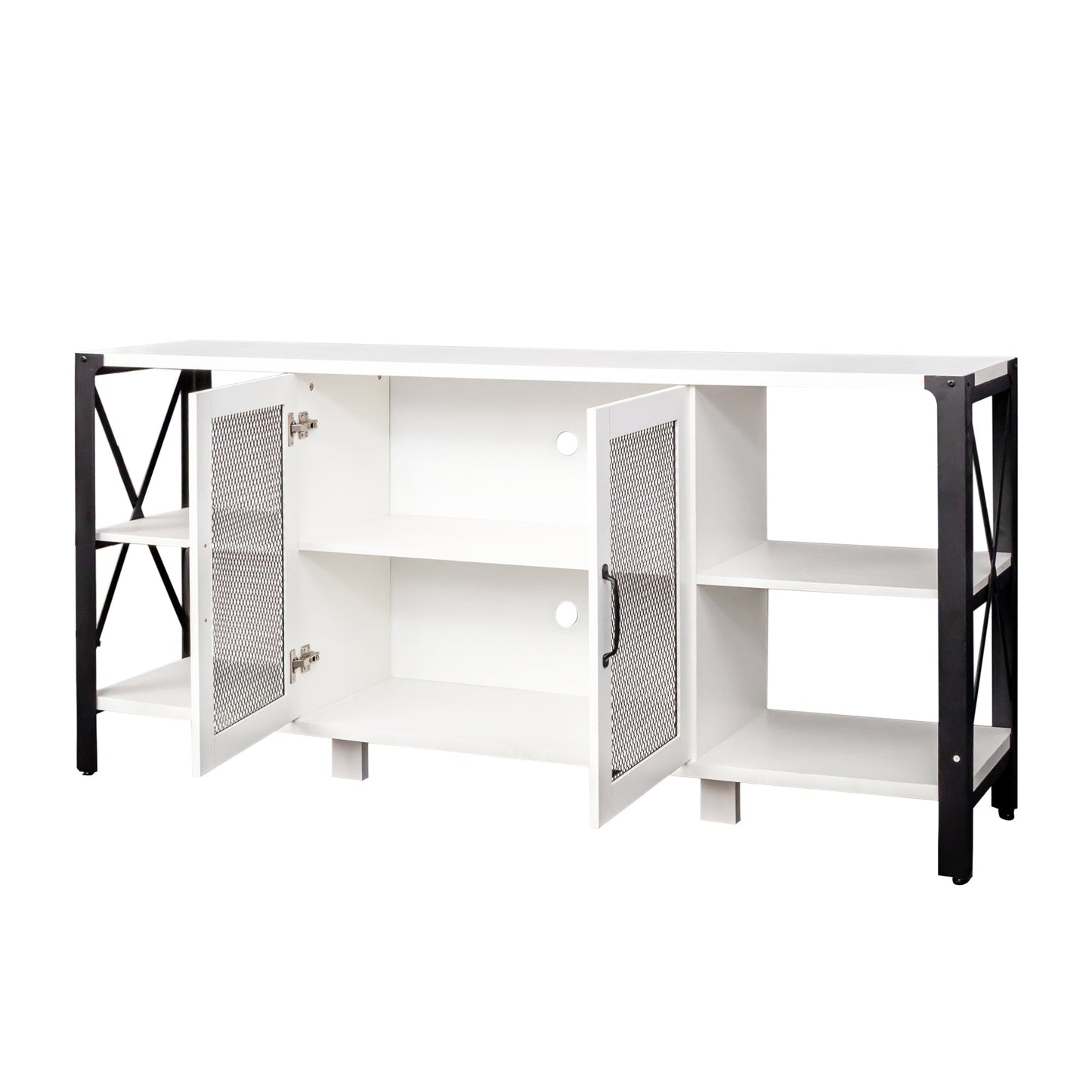 Industrial TV Stand for Living Room and Bedroom