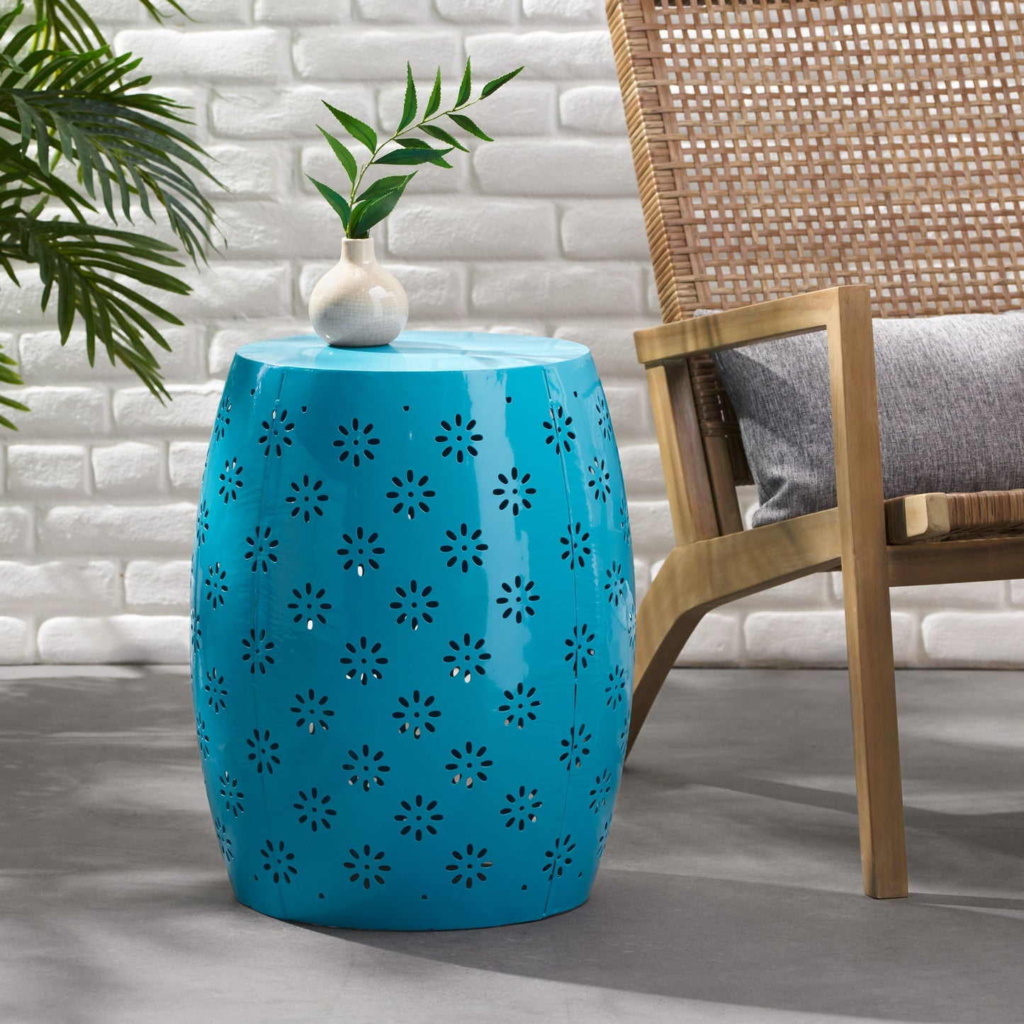 Soleil Barrel Shaped Side Table
