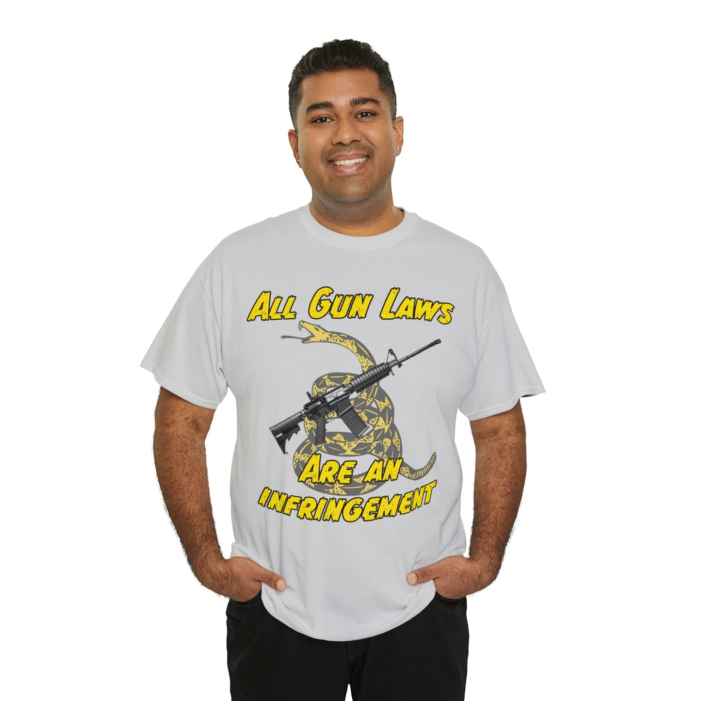 All Gun Laws Are Infringements AR15 Gadsden T-Shirt