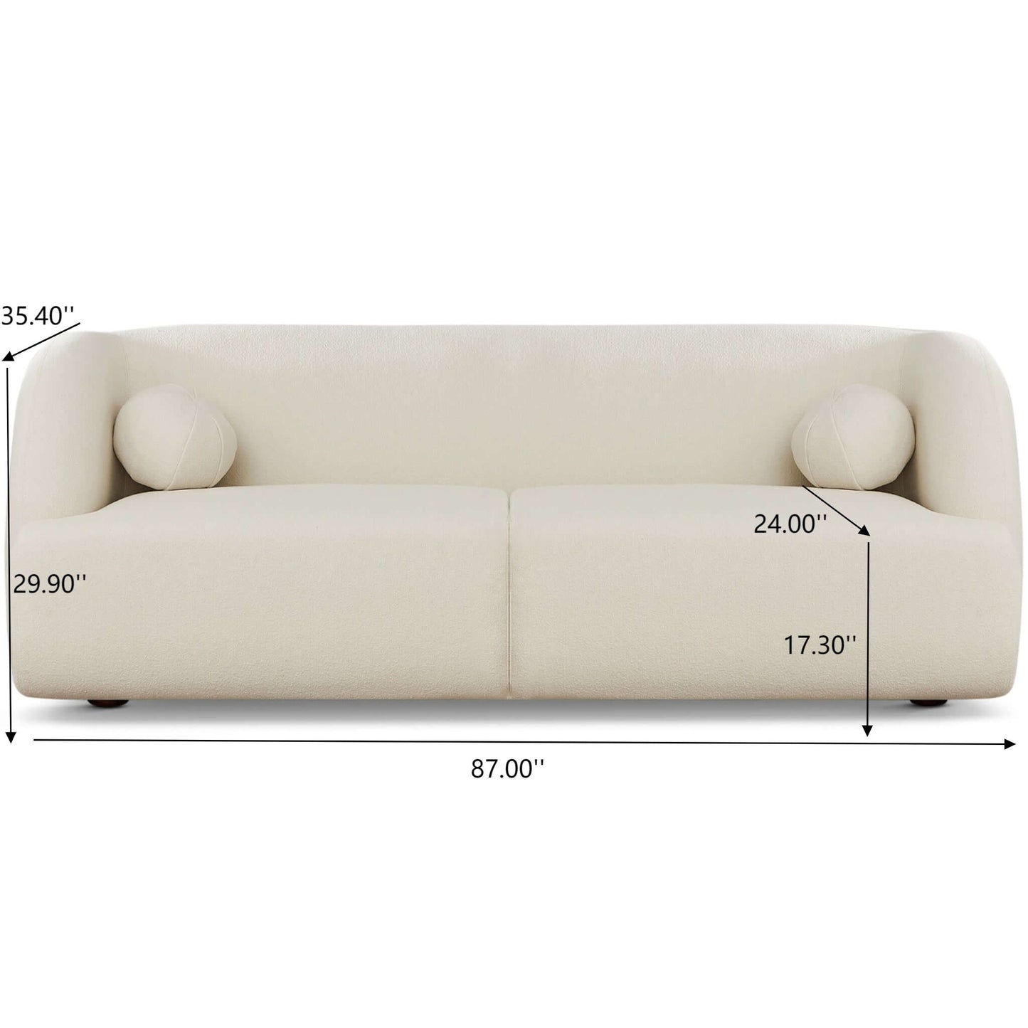 Anna - French Boucle Sofa