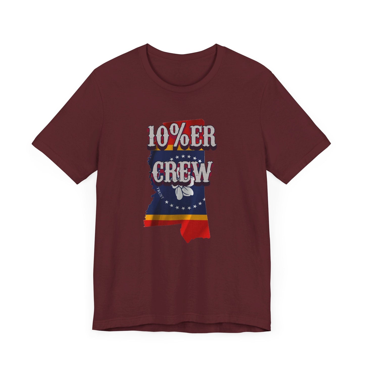 Walton & Johnson: 10%er Crew Mississippi Tee - 4LibertyShop.com