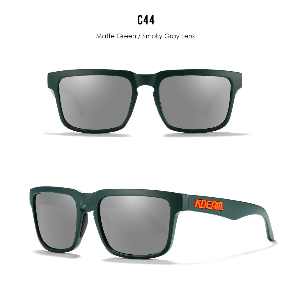 Classic polarized sunglasses for men and women ultra light driving glasses colorful real film sunglasses