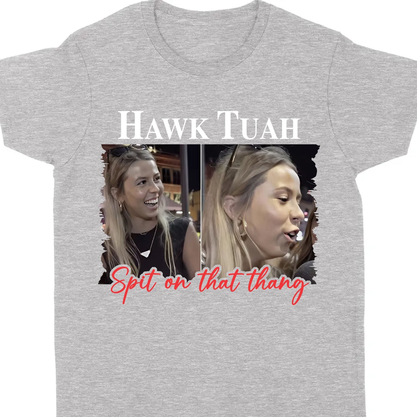 Hawk Tuah Spit On That Thang 2024 Photo Meme Girl | Hawk Tuah Shirt | Election Tee | Political Dark Shirt C1088 - GOP
