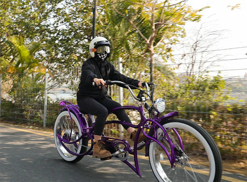 Tracer Beyond Pro 800W 26" Classic Stretch Chopper EBike