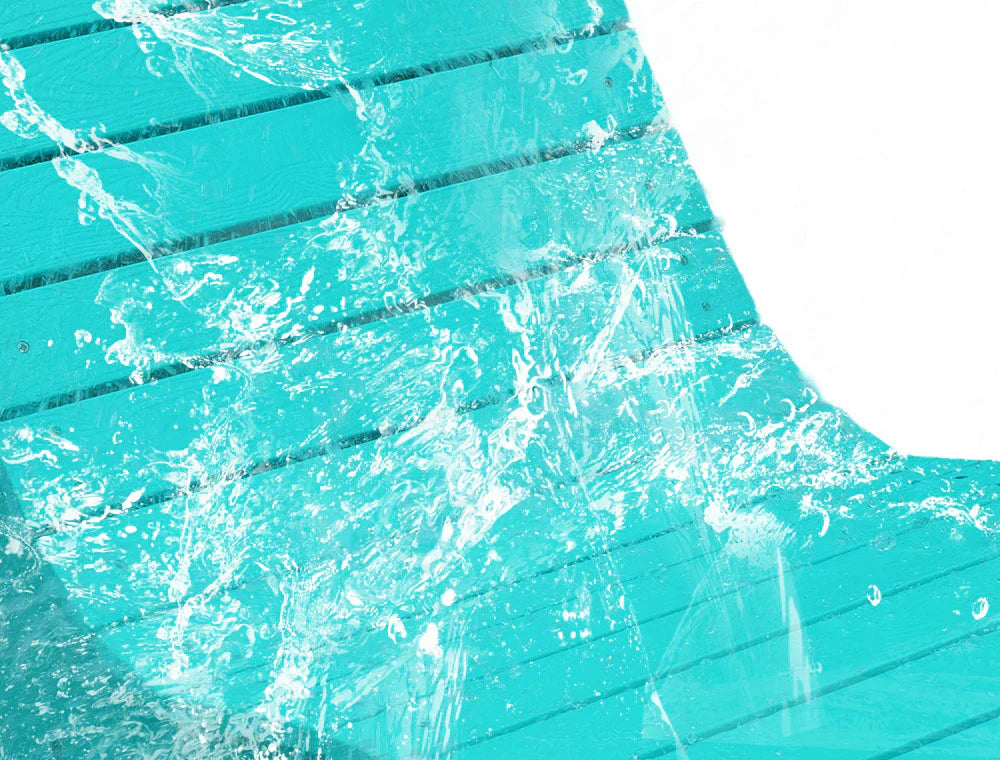 AquaCurve™ AquaWave Pool Loungers in Water for Compact Tanning Ledges with Side Table