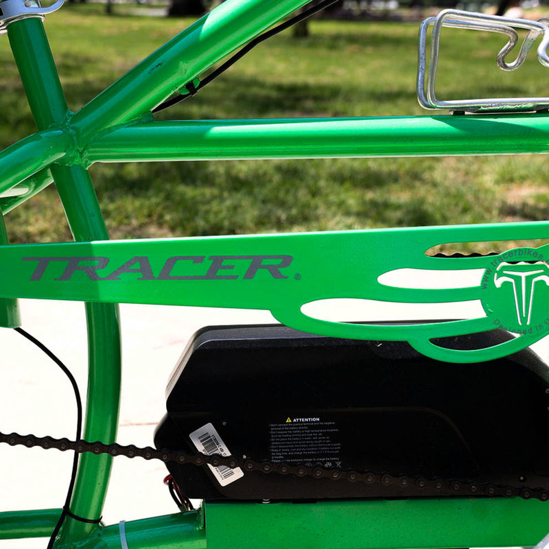 Tracer Signature Pro 26'' 800W Chopper Cruiser Electric Bike w/ Cigarette Lighter & USB Charging Port