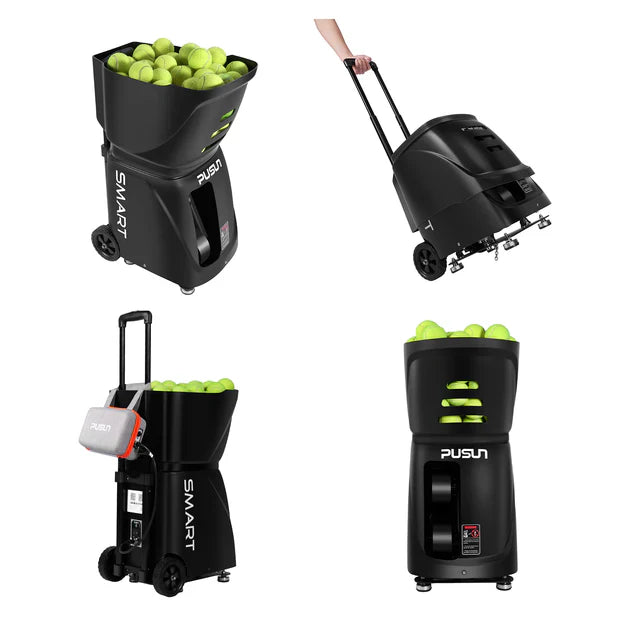 PUSUN Smart Tennis Ball Machine With AI Smart Drills & Triple Control