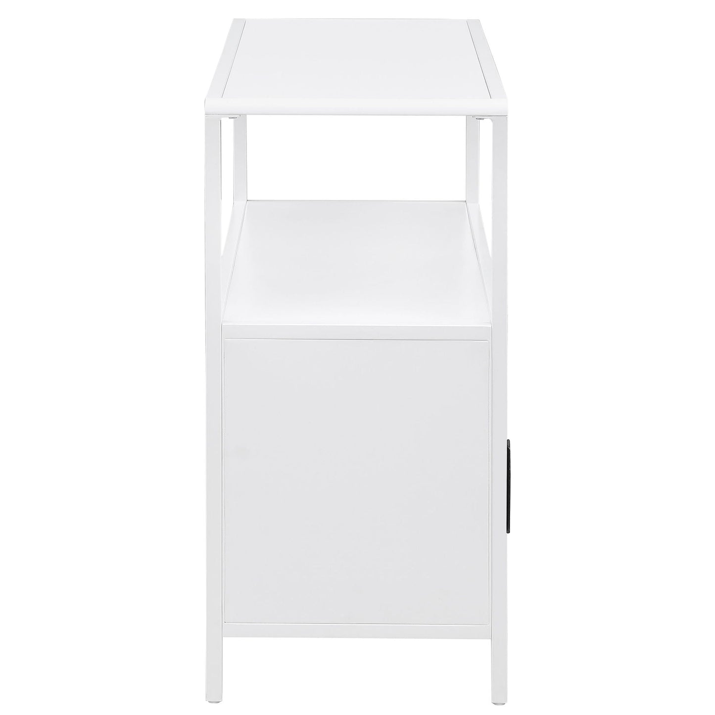 Kenneth - 2 Door Radio Weave Accent Cabinet - White