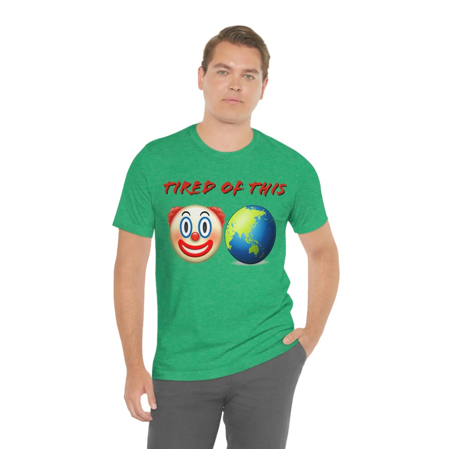 Tired Of This Clown World Emoji T-Shirt