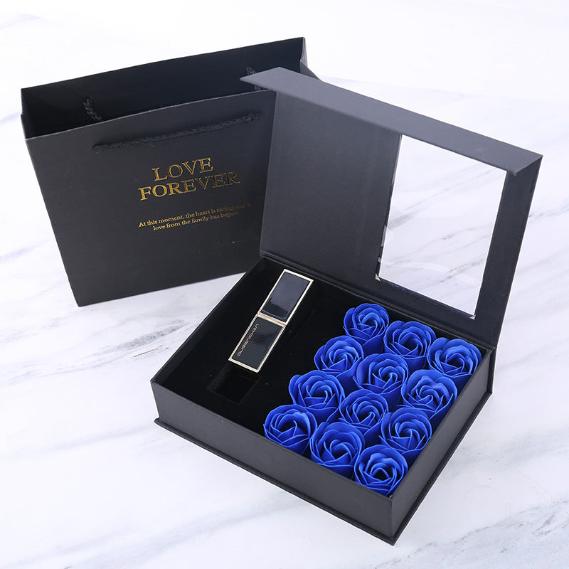 Flip Top Soap Everlasting Rose Lipstick Gift Box