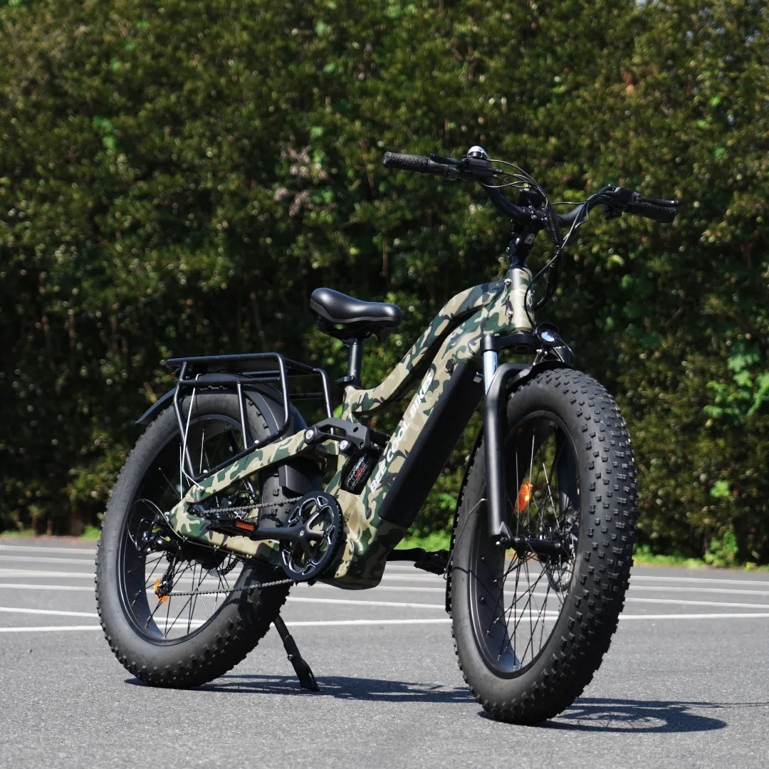 Bee Defender Super Frame Full Suspension Mountain Electric Bike