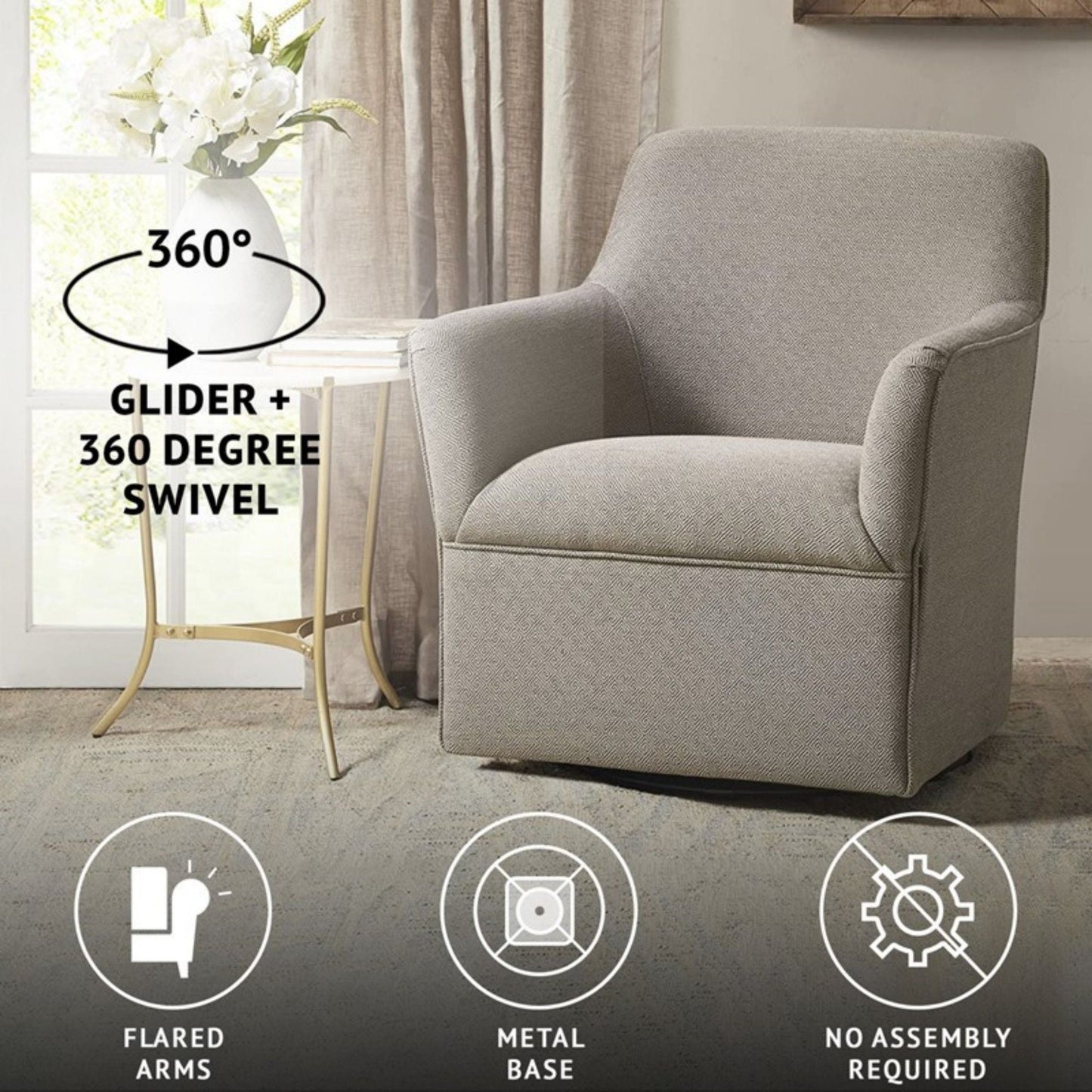 Augustine - Swivel Glider Chair