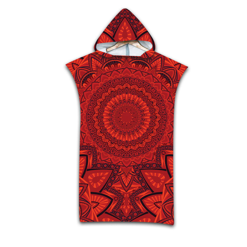 Beach Swimming Printing Wearable Pattern Bath Towel