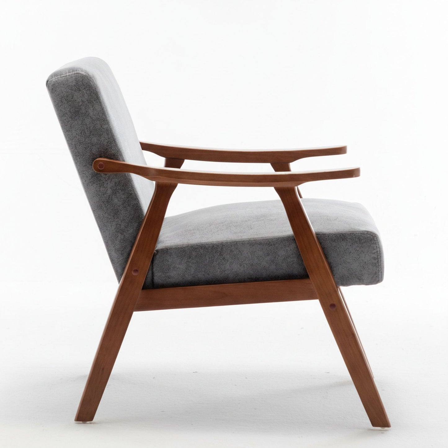 Accent Chair, Classic Mid Century Modern For Extra Seating