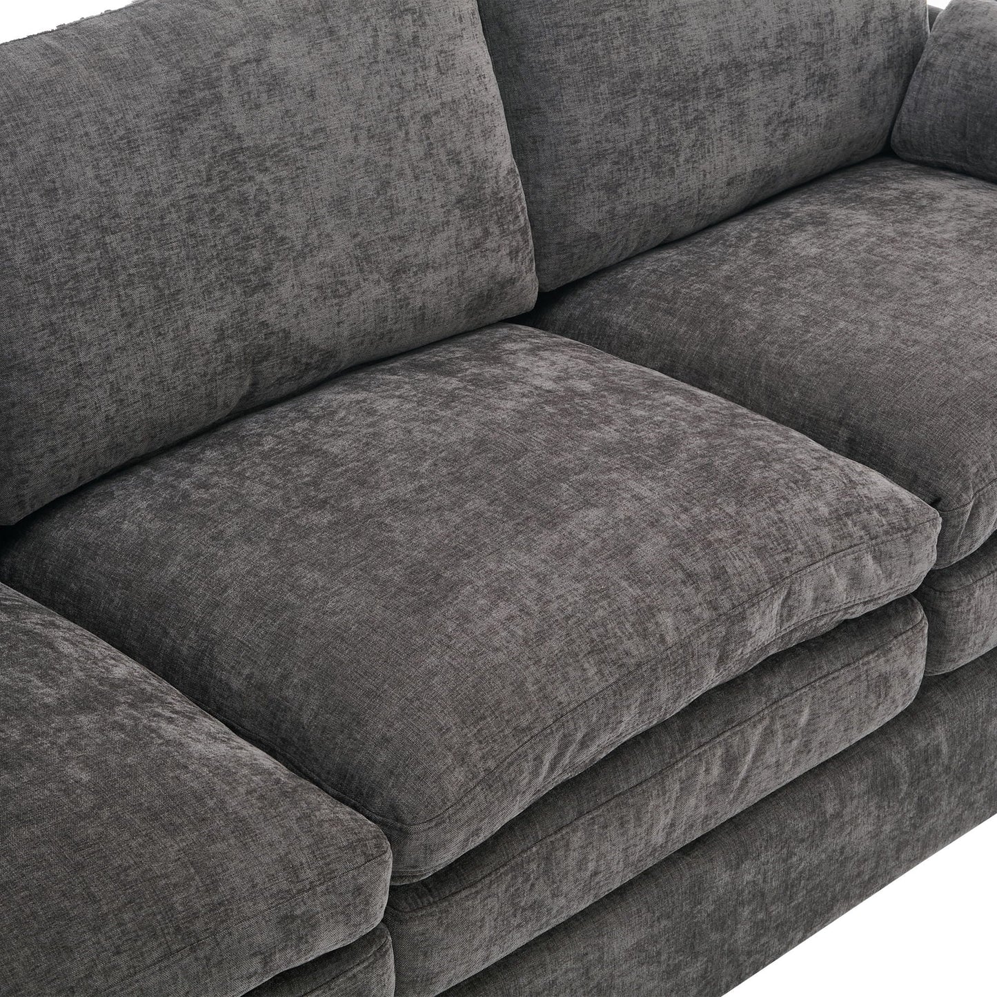 Cozy Upholstered Cushion Loveseat Sofa For Living Room