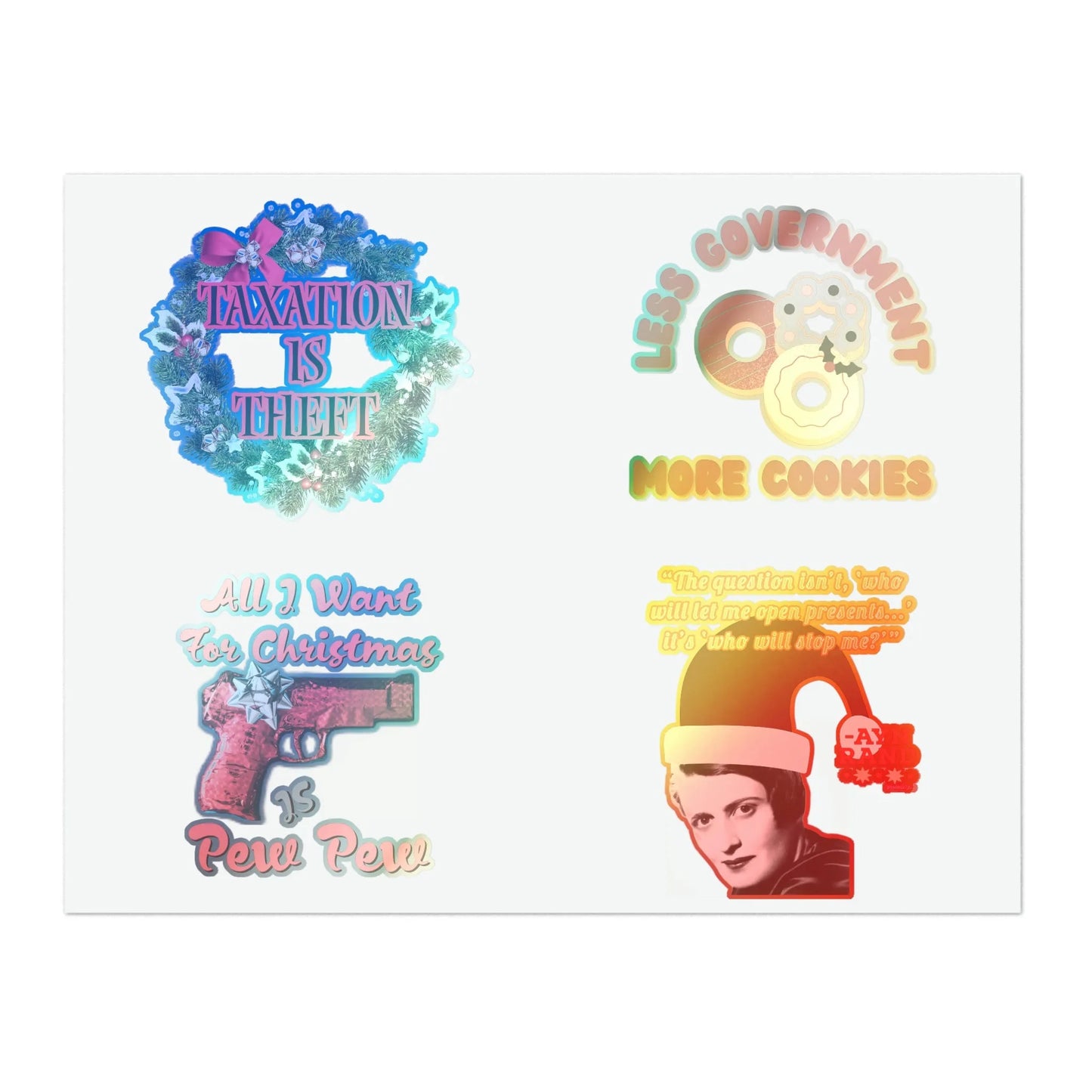 Holiday Liberty Themed Sticker Sheets - 4LibertyShop.com