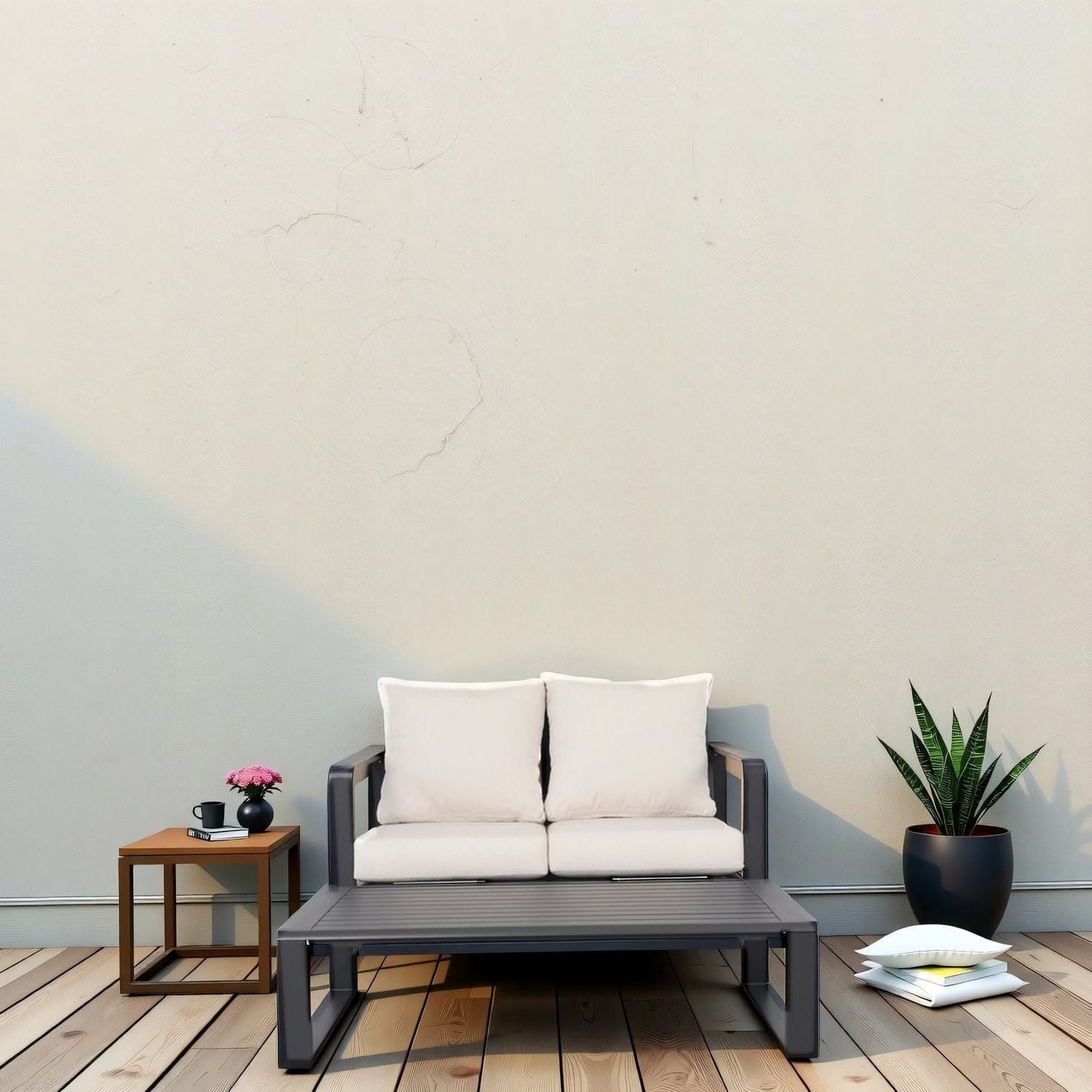 Sofa With Rectangular Coffee Table