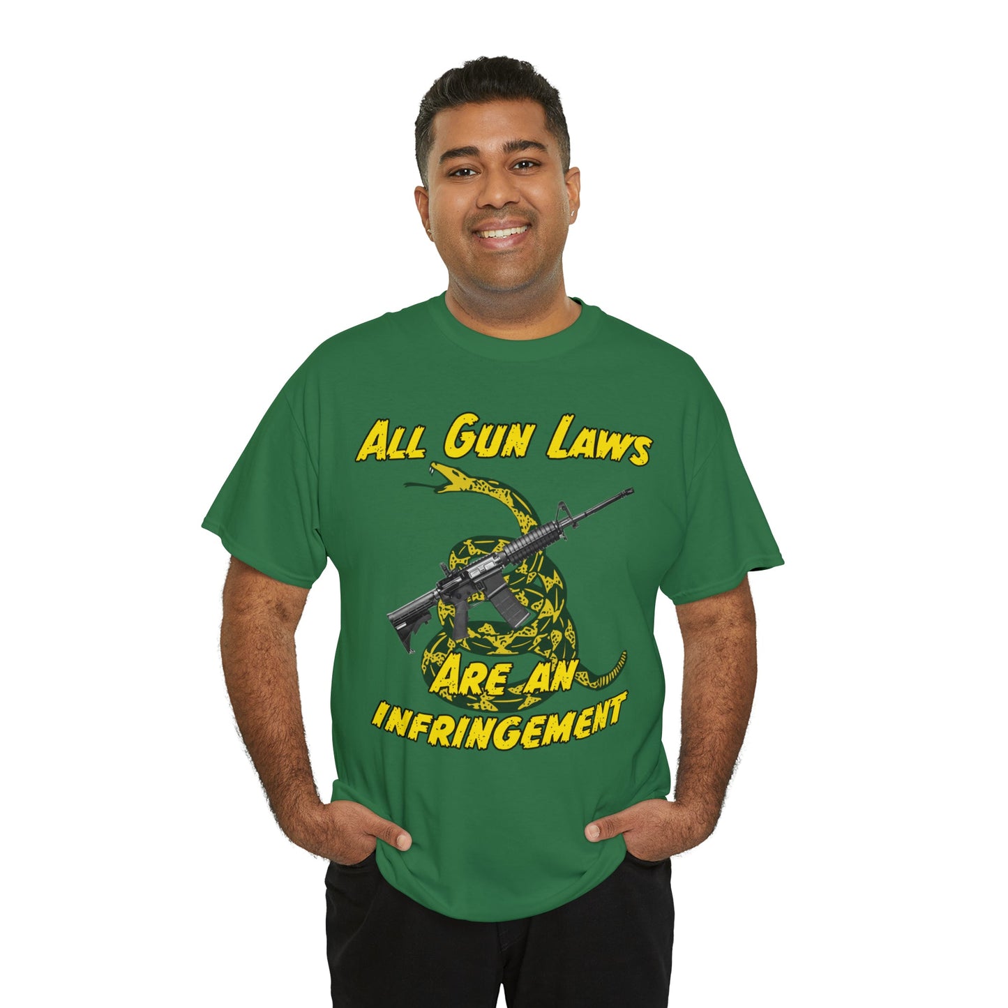 All Gun Laws Are Infringements AR15 Gadsden T-Shirt