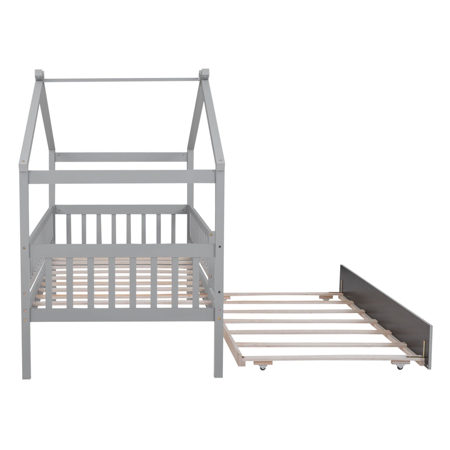 Creativity House Bed With Twin Size Trundle