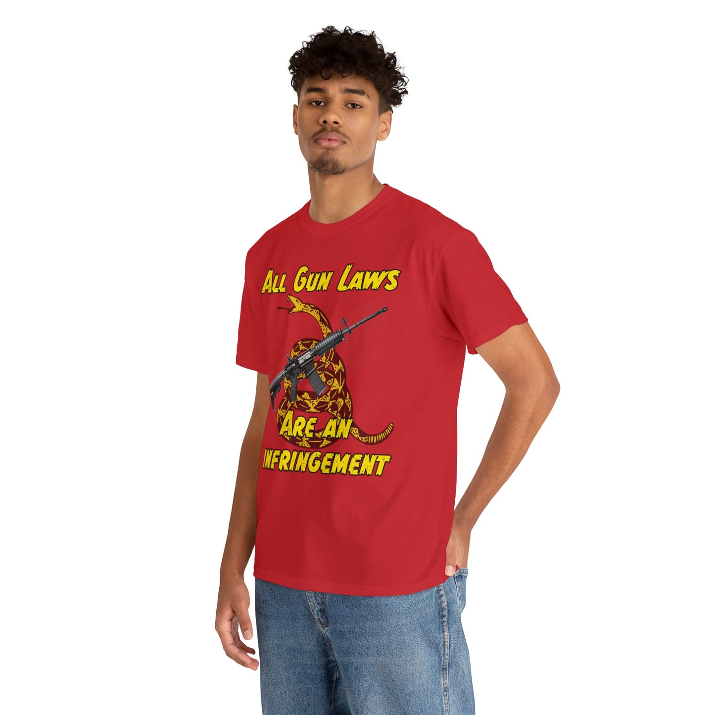 All Gun Laws Are Infringements AR15 Gadsden T-Shirt