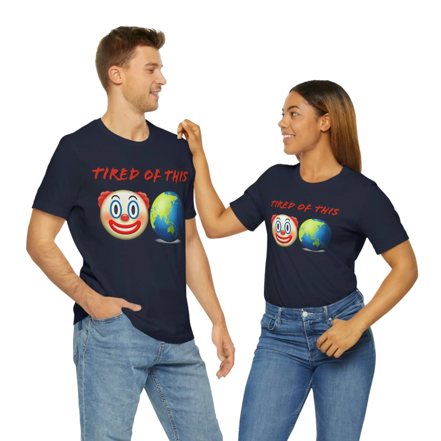 Tired Of This Clown World Emoji T-Shirt