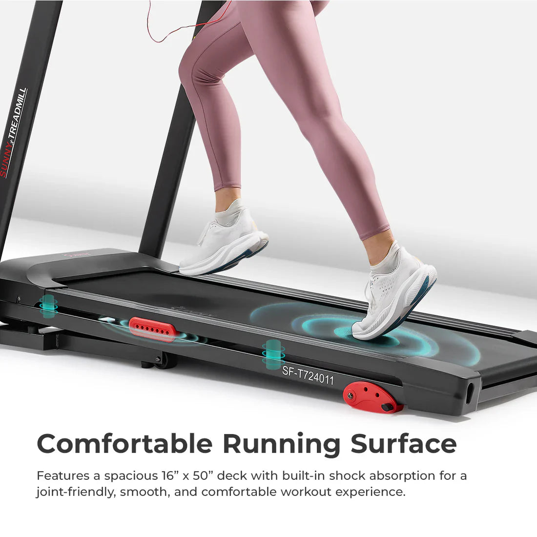 Active 300 Smart Manual Incline Wi-Fi Treadmill by Sunny Health & Fitness