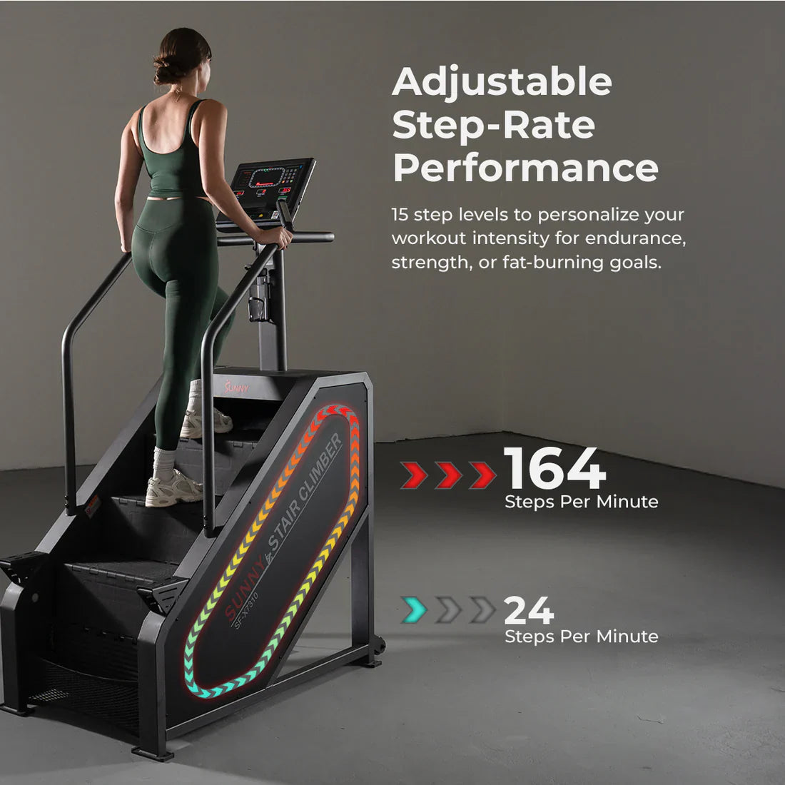 Premium Smart Stair Climber by Sunny Health & Fitness
