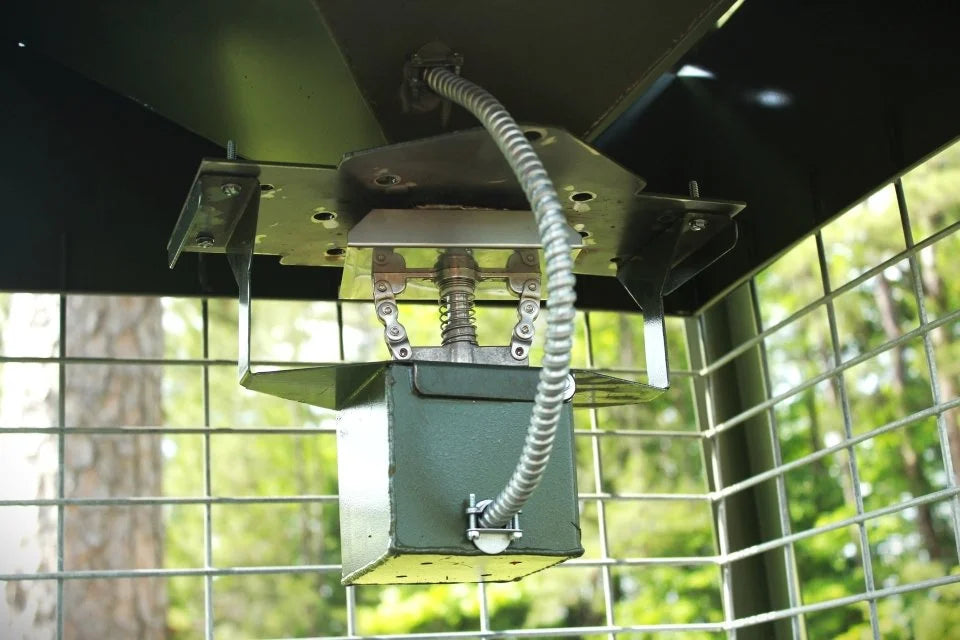 Steel Outdoors 500 LB Capacity Tank Automatic Spin Feeder