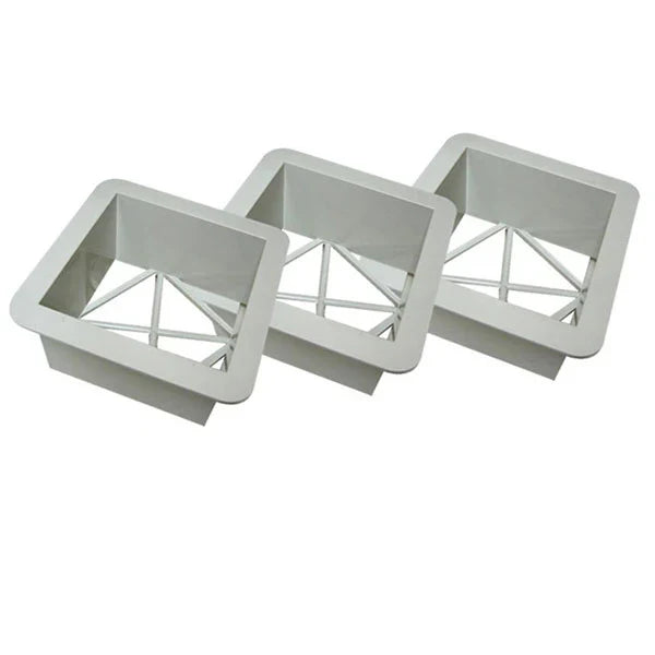 Soft Touch Set of 3, 15" Premium Base Covers with Ground Mounts and Plugs