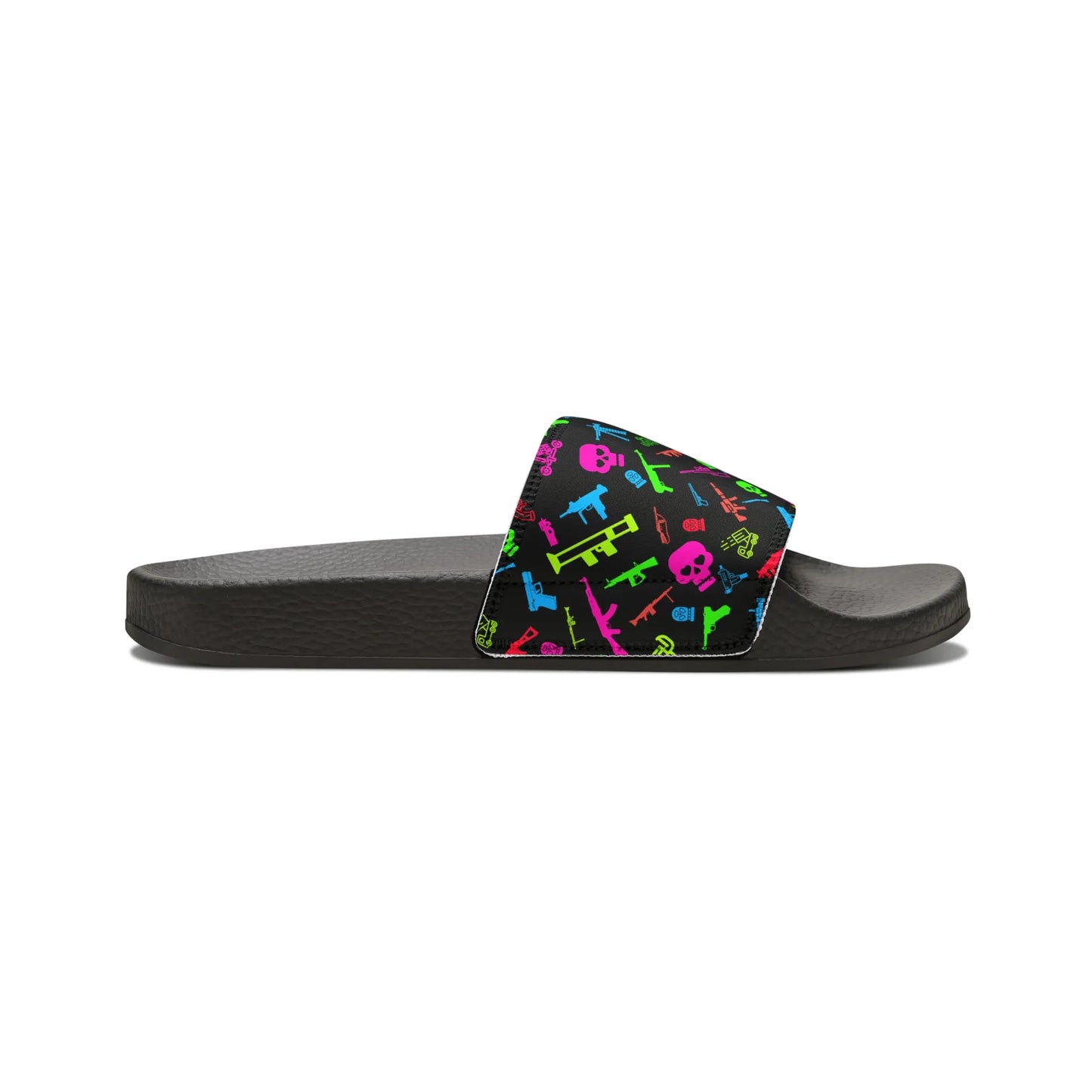 Retro Neon Firearms Sandals