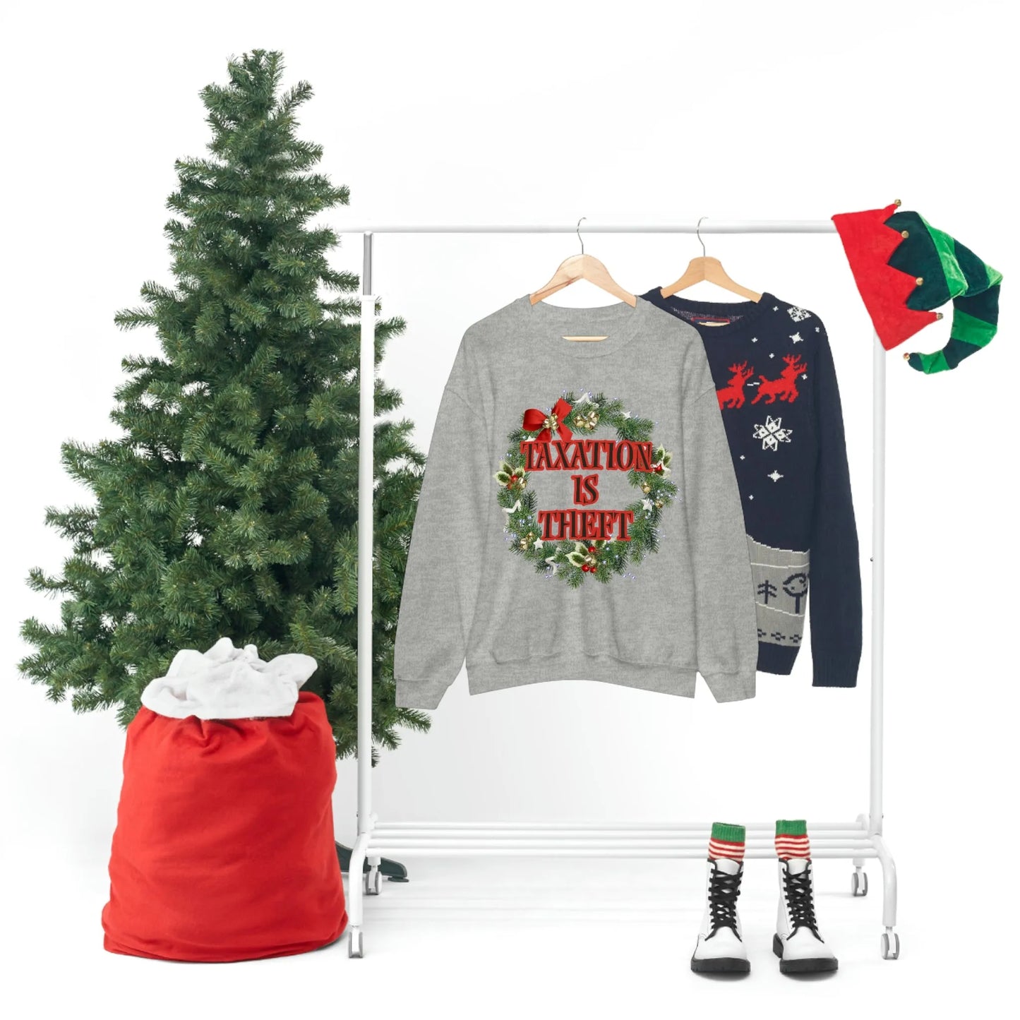 Taxation is Theft Unisex Crewneck Sweatshirt - 4LibertyShop.com