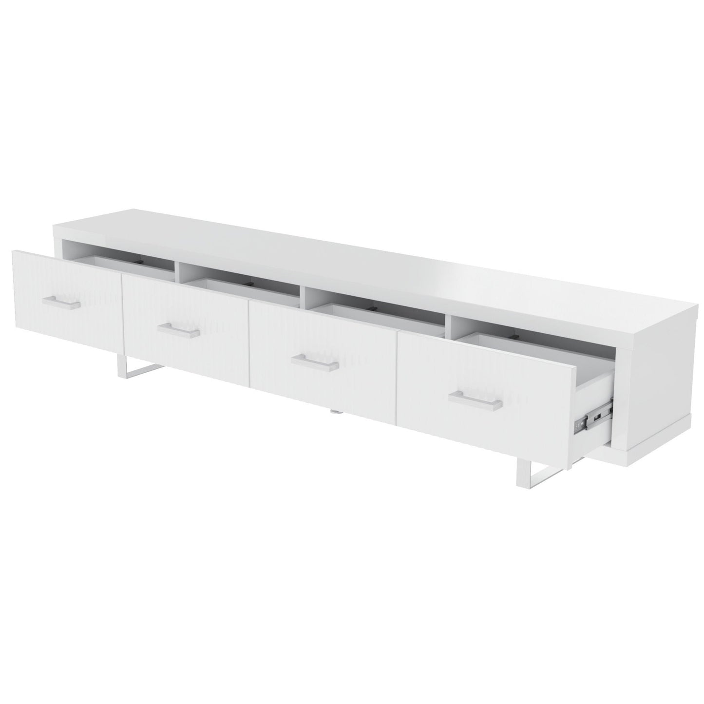 TV Stand With Slatted Drawers